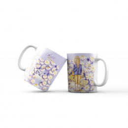 Mug Mon Amie Luce "Merci" (fleurs) 