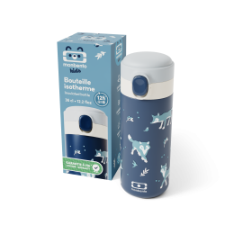 Pop bleu Wolf – Gourde isotherme Monbento