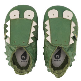 Chaussons en cuir soft soles Crocodile  Bobux