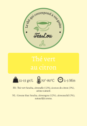Tealou - thé vert - citron