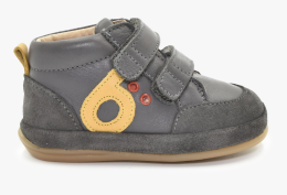 Chaussures logo Premiers pas Anthracite Jaune pointure 24 Benjie