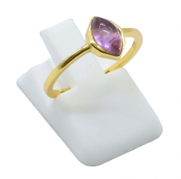 Bague Argent 925 Améthyste Marquise