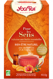 Infusion ayurvédique aux plantes For the sens Bien-être Yogi Tea