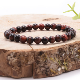 Bracelet pierres roulées oeil de taureau A