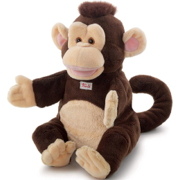 Marionnette singe en peluche 21 x 15 x 20 cm - Trudi