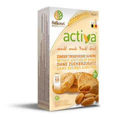 Biscuits amandes sans sucre Activa - 150g BIO - BELKORN