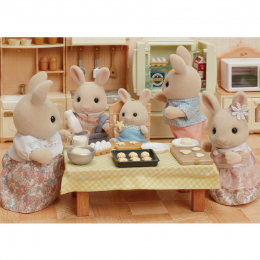 La famille Lapin Crème Sylvanian