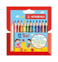 12 crayons Trio Trick Stabilo
