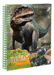 Cahier cartes à gratter DinosArt