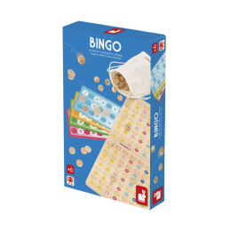Jeu de Bingo en bois avec 90 boules et 48 grilles – dès 6 ans Janod