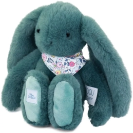 Peluche – Lapin fleurette eucalyptus 25cm Doudou et Compagnie