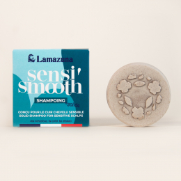 Shampoing solide pour cuir chevelu sensible - Poudre de pivoine Lamazuna