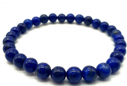 Bracelet Lapis Lazuli 'AA' perles 6mm