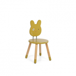 Chaise ocre Trois petits lapins