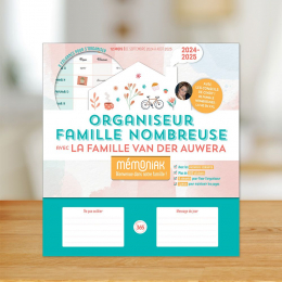 Organiseur Famille nombreuse avec la famille Van Der Auwera Edition 2024-2025 Mémoniak