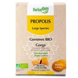 Propolis Gommes Gorge large spectre BIO HerbalGem