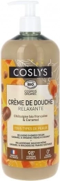 Crème de douche relaxante châtaigne et caramel 1l Coslys