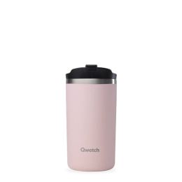 Qwetch Travel mug isotherme inox matt PASTEL ROSE 350ml