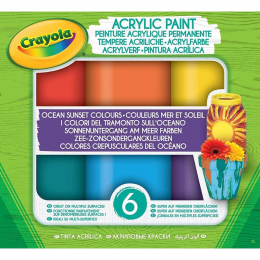 6 pots de peinture acrylique Crayola