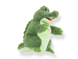 Marionnette crocodile en peluche 22 x 16 x 20 cm - Trudi