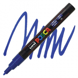 Marqueur PC3M pointe fine 0,9-1,3 mm Bleu foncé POSCA