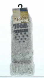 Chaussettes anti-dérapantes en laine Grey Apollo