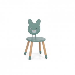 Chaise sauge Trois petits lapins