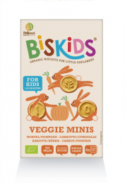 Biskids Mini's biscuits carrotte et citrouille bio 120g Belkorn