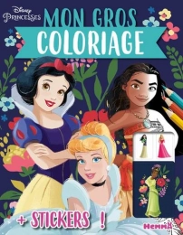 Disney Princesses - Mon gros coloriage + stickers ! Hemma