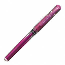 Stylo roller - Rose - Signo Broad grip - Pointe large - Uni-ball