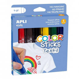 Gouache solide pour textile Color Sticks Apli