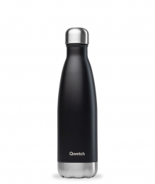 Bouteille Isotherme - 500ml - Noir - Qwetch