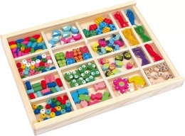 Grande boite de perles en Bois Small foot