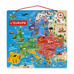 Puzzle carte d'Europe magnétique Janod