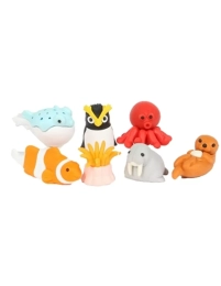 Set de gommes Les amis des mers Iwako