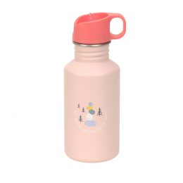 Gourde  inox  Sunny Explorer rose 500 ml Lassig