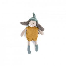 Petite peluche Lapin ocre Trois petits lapins Moulin roty