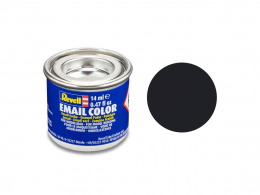 REVELL COLOR (EMAIL) NOIR MAT Peinture à maquette Revell - Enamel